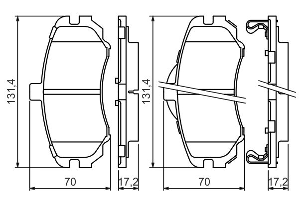 BOSCH 228 709 0 986 494 426 - Fékbetét készlet, tárcsafék