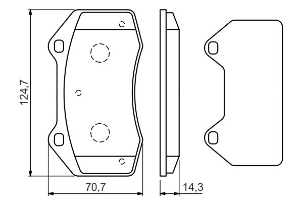 BOSCH 0986494551 Fékbetét készlet, tárcsafék