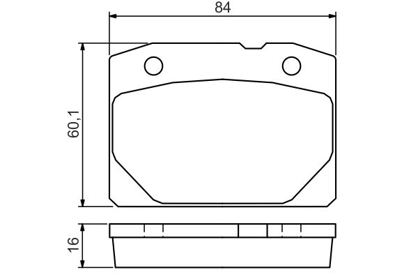 BOSCH 0986494568 Fékbetét készlet, tárcsafék