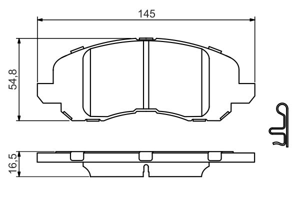 BOSCH 1009327056 0986494575 - Első fékbetét készlet