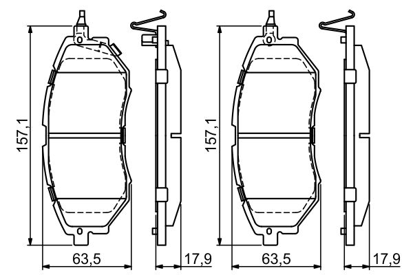 BOSCH BOS0986494679 fékbetét készlet, tárcsafék