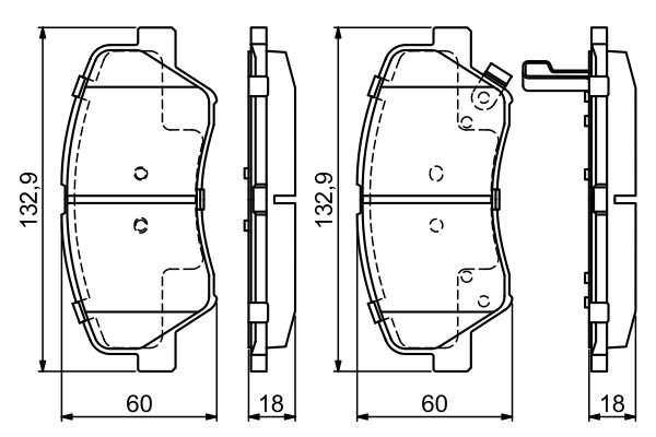 BOSCH 1001771988 0986494691 - Első fékbetét készlet