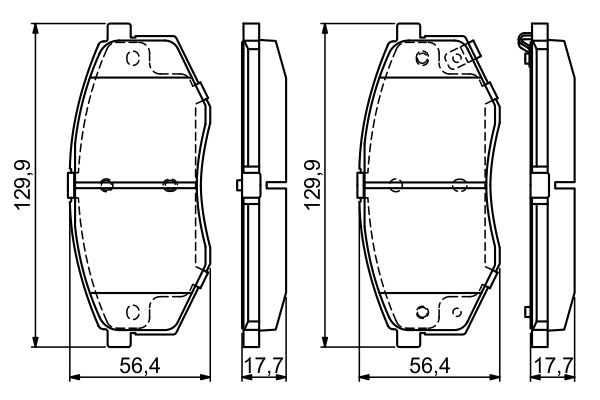 BOSCH 0986494692 Fékbetét készlet, tárcsafék