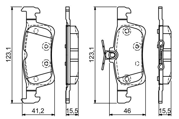 BOSCH 0986494715 Fékbetét készlet, tárcsafék