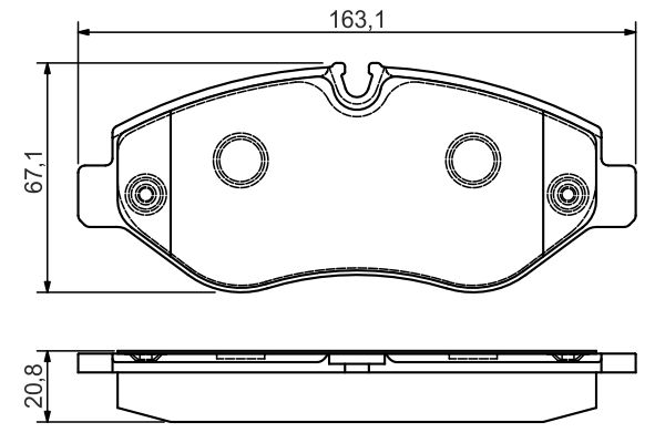 BOSCH 1004039077 0986495098 - Első fékbetét készlet