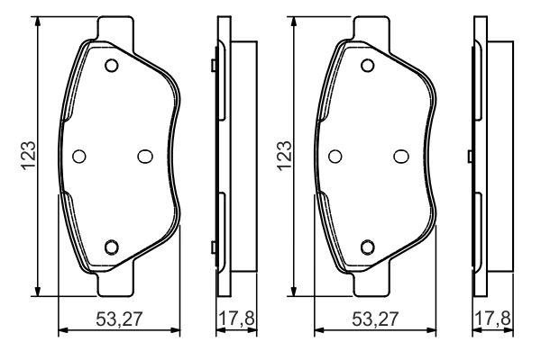 BOSCH 0986495102 Fékbetét készlet, tárcsafék