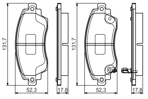 BOS 0986495132 KLOCKI HAM. TOYOTA P. COROLLA 1,4-1,6/1,9 D 97-01