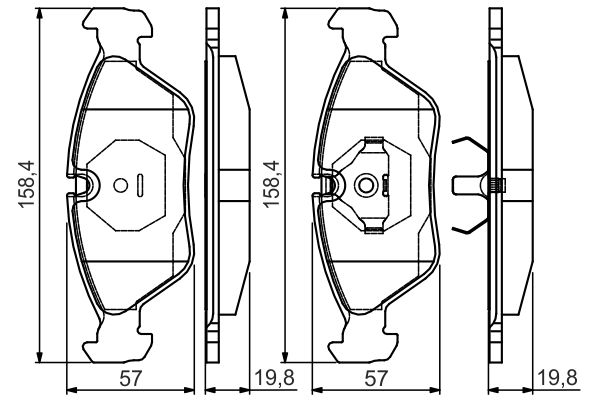 BOS 0986495162 KLOCKI HAM. BMW P. 3/5/6 1,8-3,4 81-91