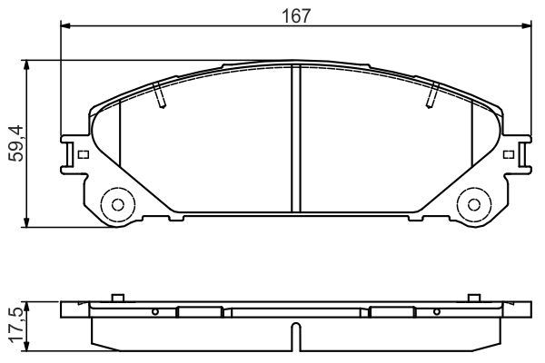 BOSCH 1009507052 0986495169 - Első fékbetét készlet