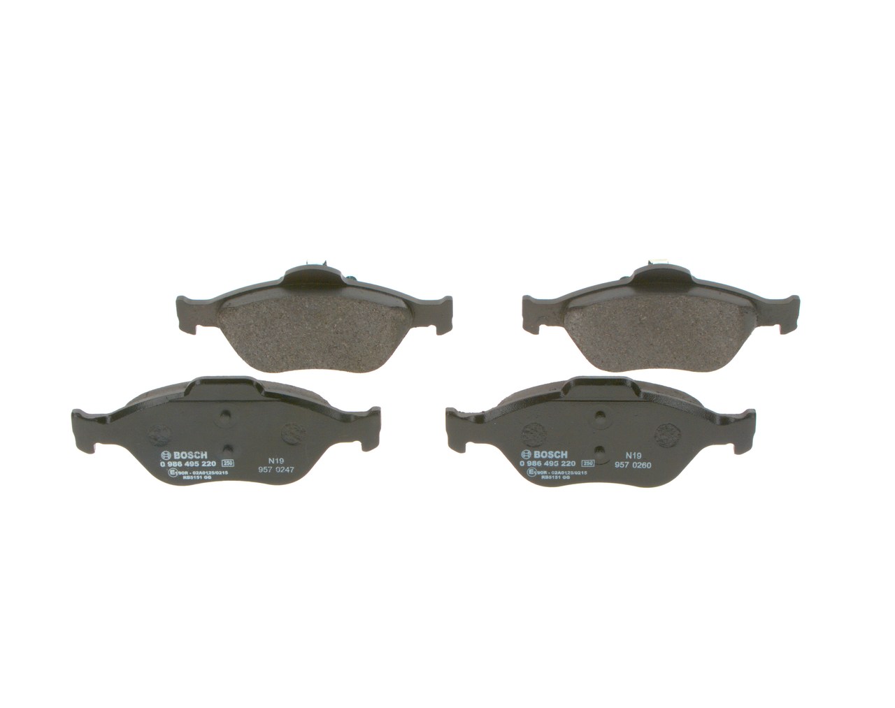 BOSCH 1004038965 0986495220 - Első fékbetét készlet