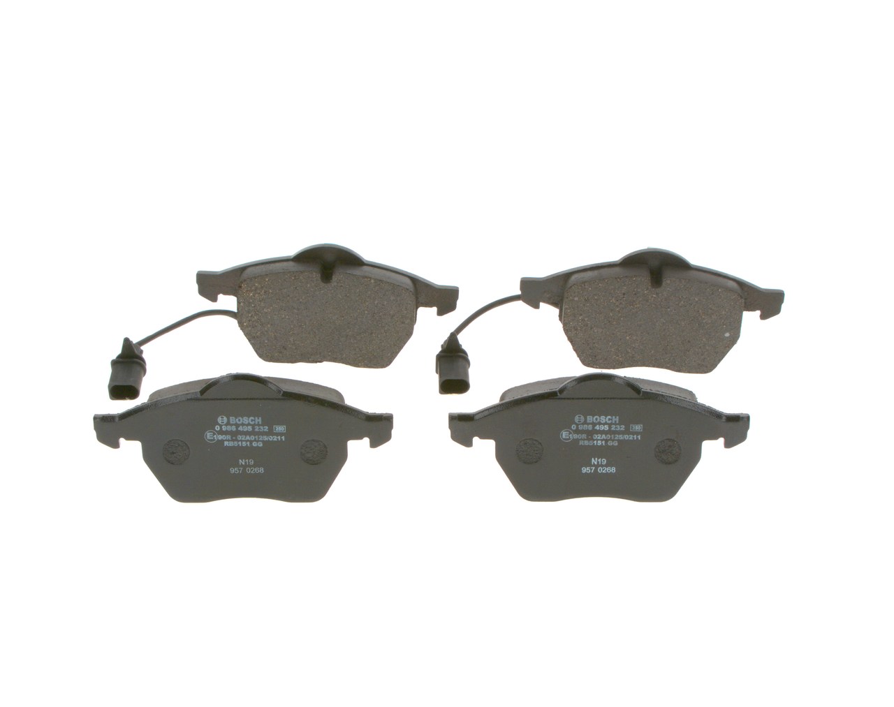 BOSCH 1004038959 0986495232 - Első fékbetét készlet