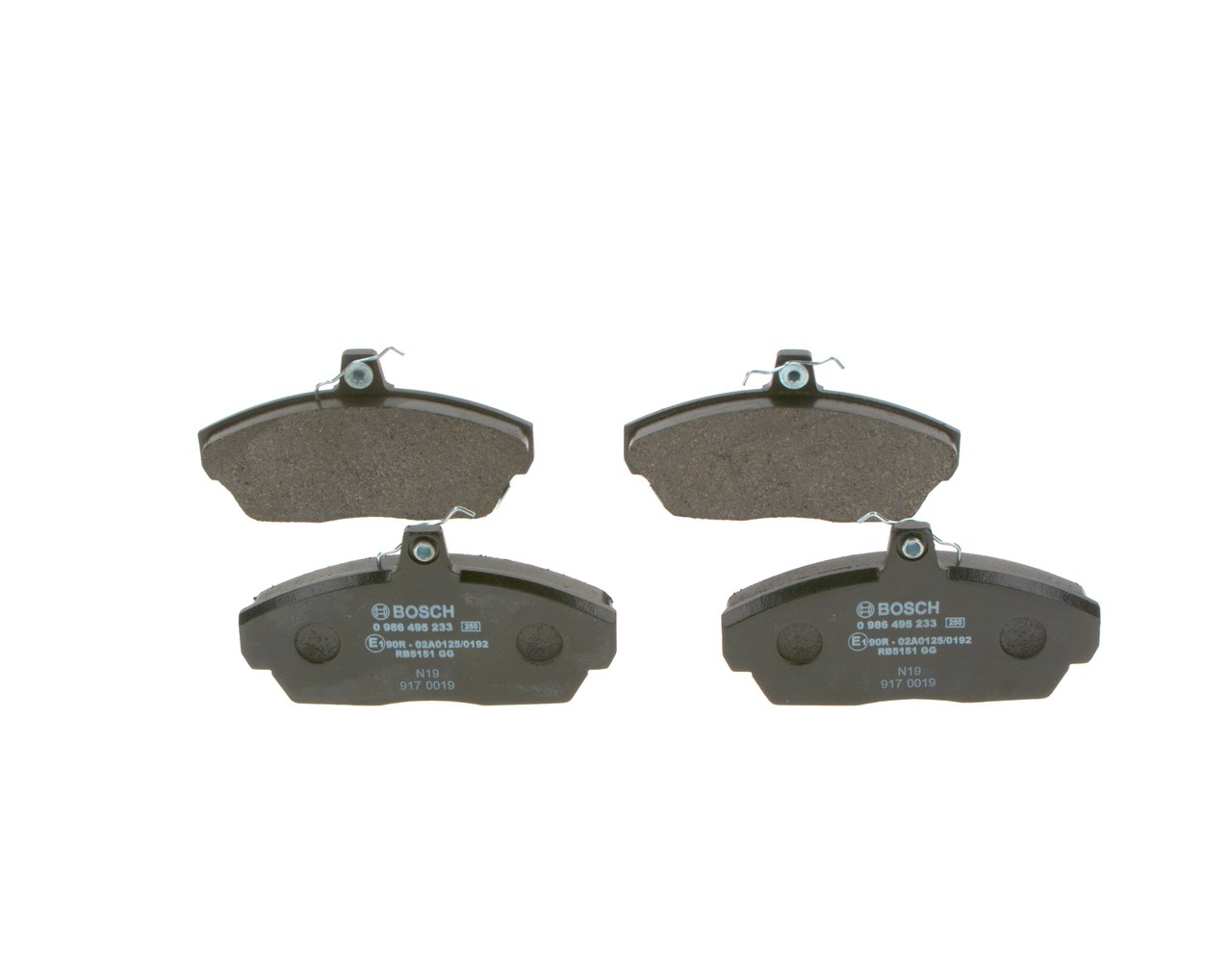 BOSCH 1009327082 0986495233 - Első fékbetét készlet