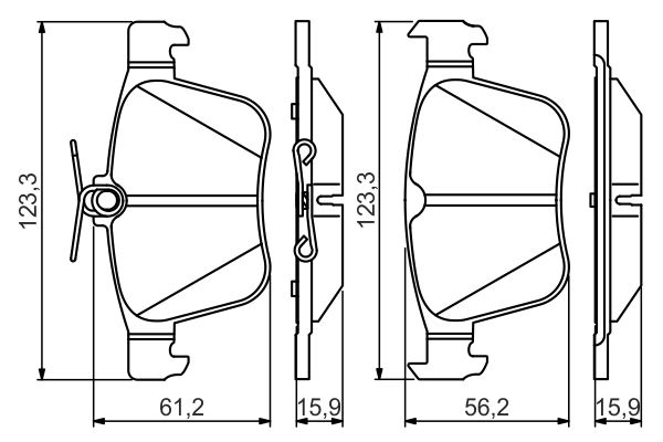 BOSCH 0986495346 f?kbet?tk?szlet, t?rcsaf?k