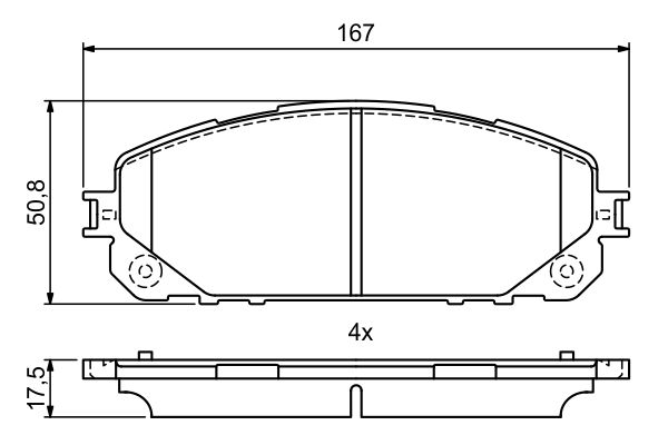 BOS 0986495404 KLOCKI HAM. JEEP P. CHEROKEE 2,0-2,2 CRD/2,4-3,2 4