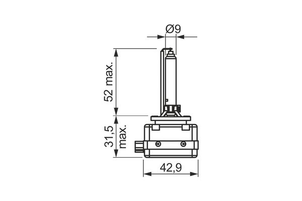 BOSCH 1987302907 TÖLTÉSJELZŐ LÁMPA