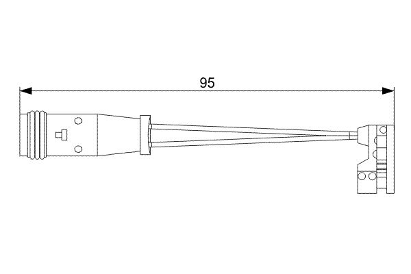 BOSCH 1001779594 1987473006 - KOPÁSJELZŐ ÉRINTKEZŐ, FÉKBETÉTKOPÁS