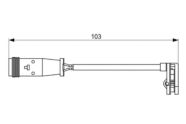 BOSCH 1001779722 1987473037 - KOPÁSJELZŐ ÉRINTKEZŐ, FÉKBETÉTKOPÁS