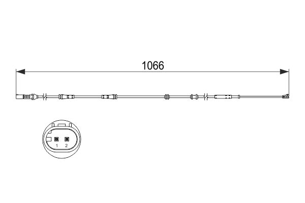 BOSCH 1001779748 1987473501 - KOPÁSJELZŐ ÉRINTKEZŐ, FÉKBETÉTKOPÁS