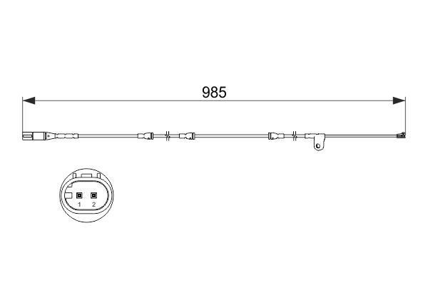 BOSCH 1001779767 1987473520 - KOPÁSJELZŐ ÉRINTKEZŐ, FÉKBETÉTKOPÁS