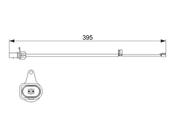 BOSCH BOS1987474509 figyelmezető kontaktus, fékbetét kopás