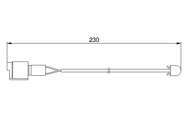 BOSCH 1001777689 1987474910 - KOPÁSJELZŐ ÉRINTKEZŐ, FÉKBETÉTKOPÁS