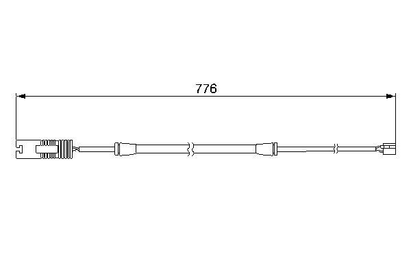 BOSCH 1001777691 1987474925 - KOPÁSJELZŐ ÉRINTKEZŐ, FÉKBETÉTKOPÁS