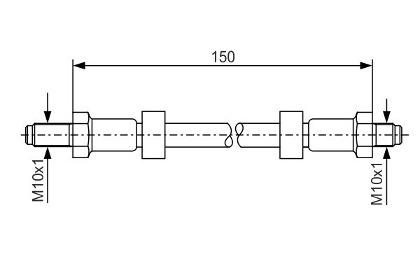 K&N FT 2208 Fékcső, gumifékcső