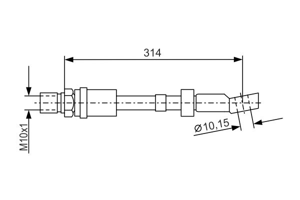 K&N FT 1947 Fékcső, gumifékcső