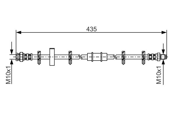 K&N FT 4658 Fékcső, gumifékcső