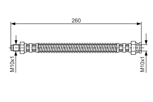 K&N FT 2807 Fékcső, gumifékcső