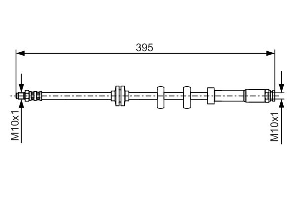 MOTOFIT MOT FC4781 Fékcső, gumifékcső