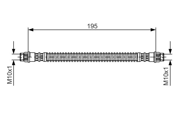 K&N FT 4631 Fékcső, gumifékcső