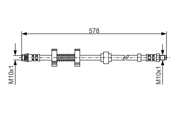 K&N FT 4622 Fékcső, gumifékcső