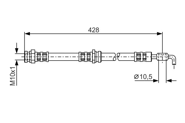 K&N FT 4702 Fékcső, gumifékcső