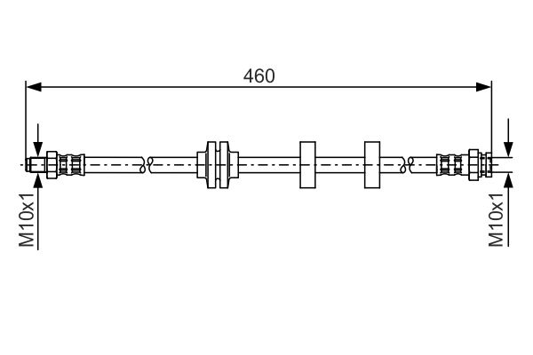 QWP WBH921 Fékcső