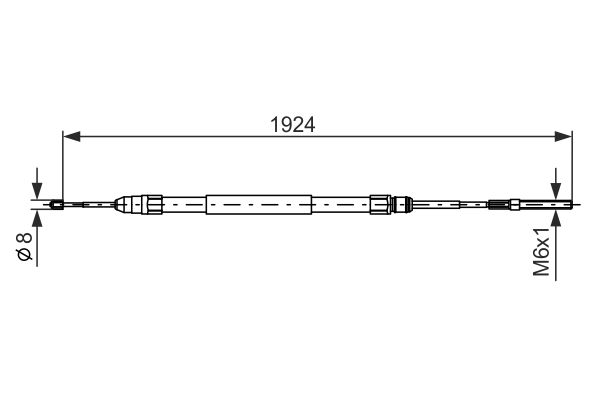 BOSCH BOS1987477693 huzal, rögzítőfék