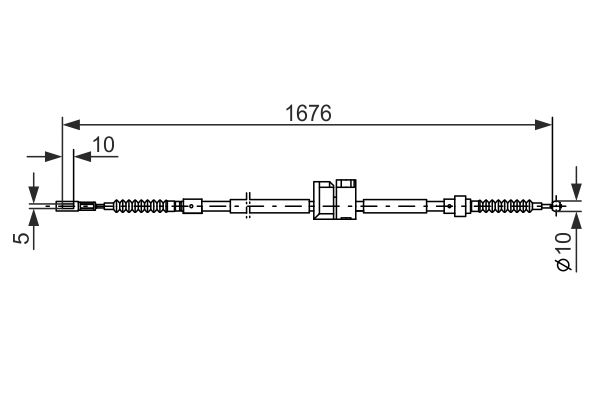 BOSCH 1987477815 Kézifék bowden, kézifék kötél