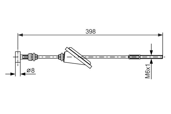 BOSCH BOS1987477985 huzal, rögzítőfék