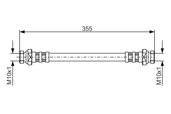 K&N FT 3309 Fékcső, gumifékcső