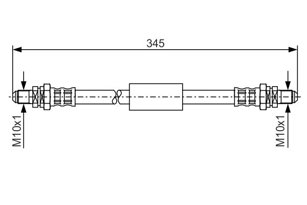 MOTOFIT MOT FC4701 Fékcső, gumifékcső