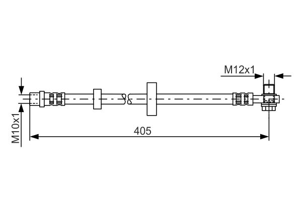 BOSCH 1987481143 Fékcső, gumifékcső