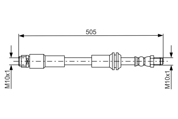 BOSCH 1001356999 1987481675 - FÉKTÖMLŐ