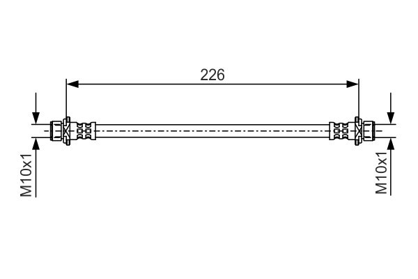 BOSCH 1001774044 1987481A35 - FÉKTÖMLŐ