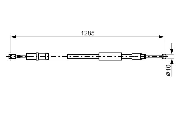 BOSCH BOS1987482026 huzal, rögzítőfék