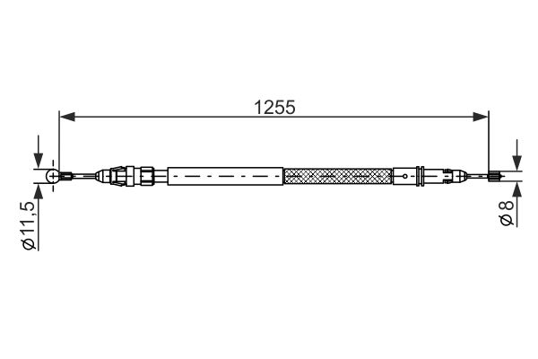 BOSCH BOS1987482235 huzal, rögzítőfék