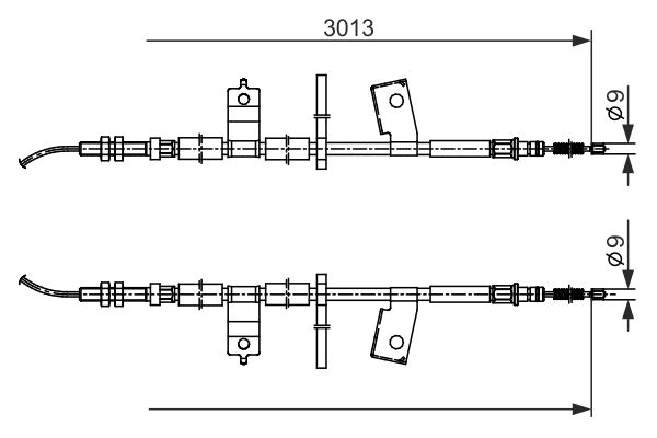 BOSCH 1987482585 FÉKKÖTÉL