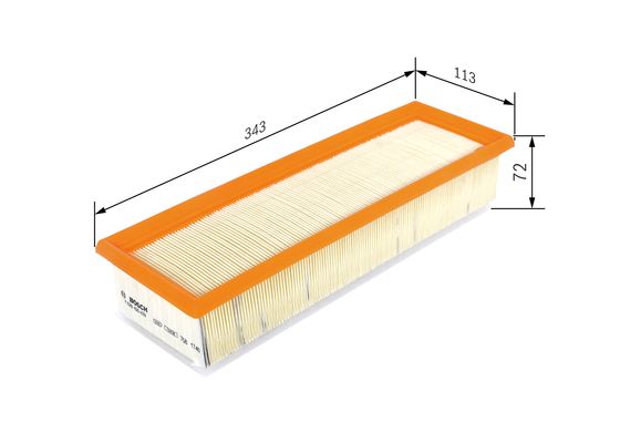 BOSCH 918 339 F 026 400 459 - Levegőszűrő