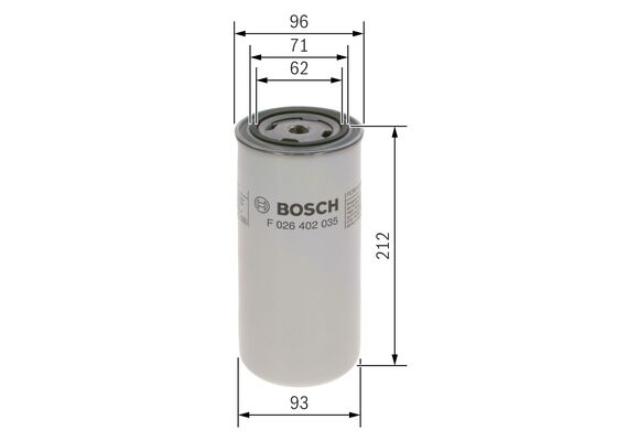 BOSCH 1001777277 F026402035 - Üzemanyagszűrő