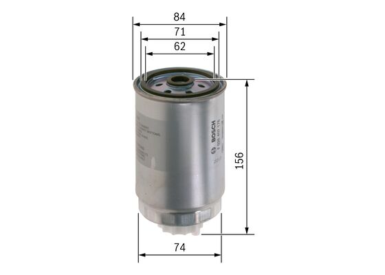 BOSCH 1001777344 F026402176 - Üzemanyagszűrő