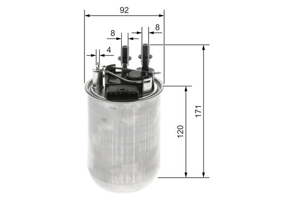 BOSCH 1002859745 F026402200 - Üzemanyagszűrő